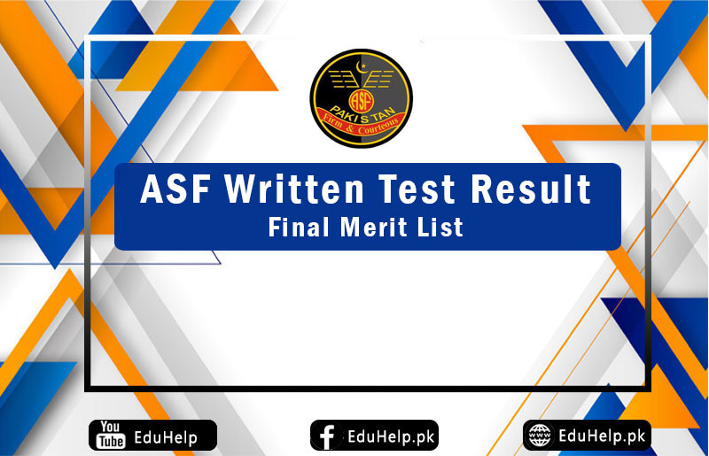 ASF Written Test Result Final List