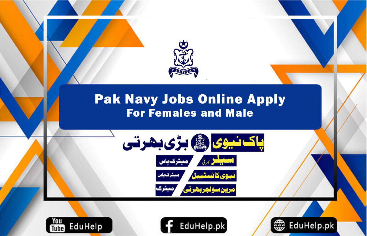 Pak Navy Jobs Online Apply For Females and Male