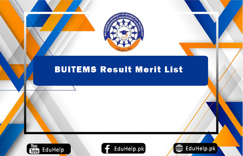 BUITEMS Result Merit List www.buitms.edu.pk