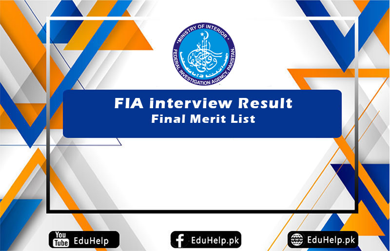 FIA interview Result Naib Qasid