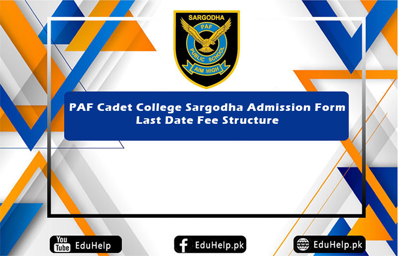 PAF Cadet College Sargodha Admission Form