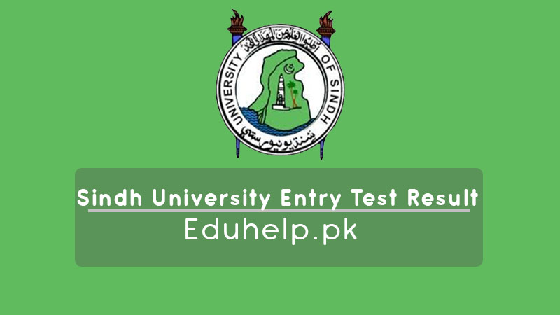 Sindh University Entry Test Result Bachelor Morning and Evening