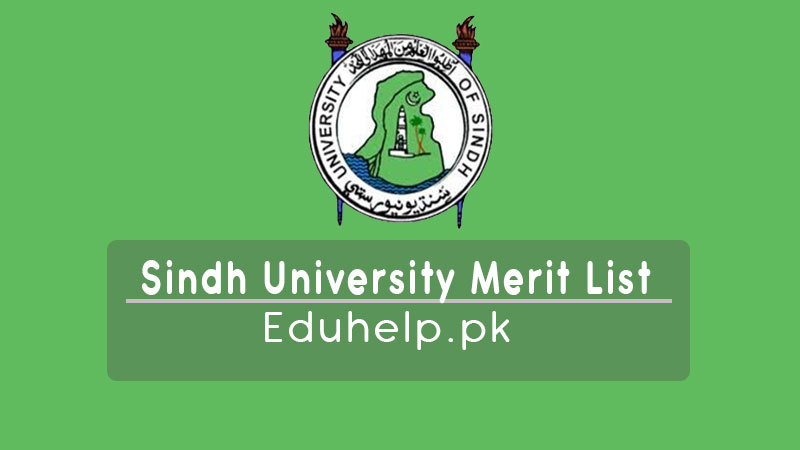 Sindh University Merit List Bachelor Department Wise