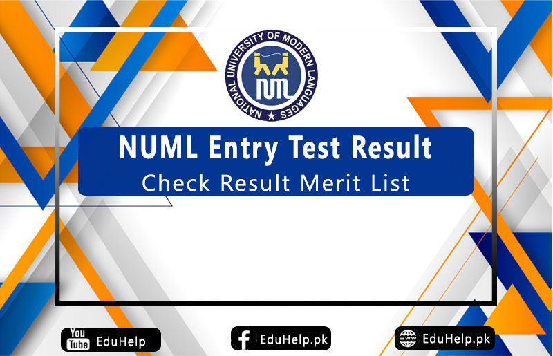 NUML Entry Test Result 2023